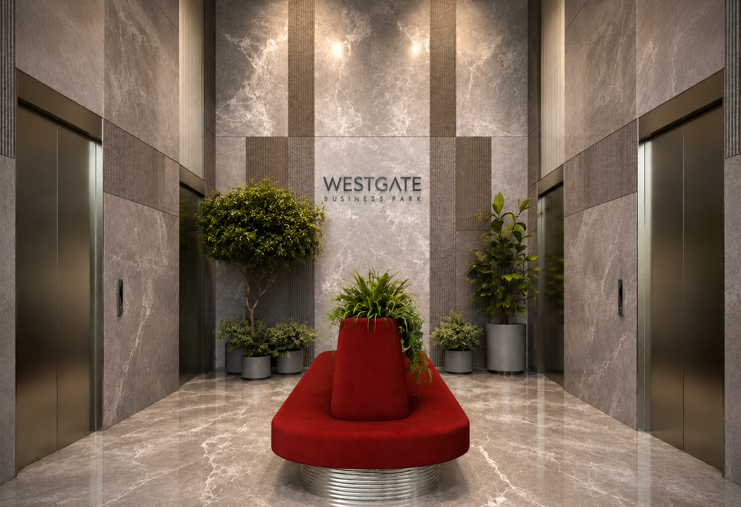 Westgate Business Park premium lift lobby